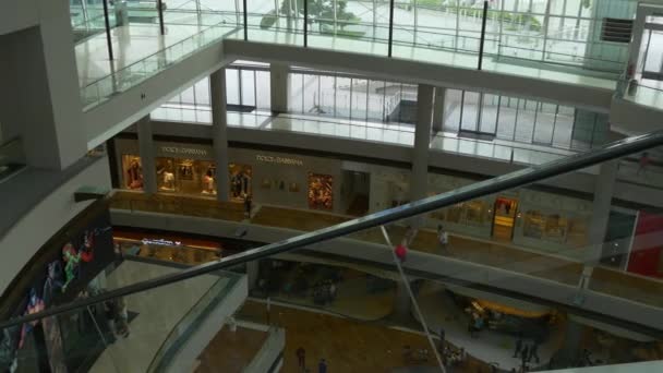 Το Shoppes στο Marina Bay Sands mall — Αρχείο Βίντεο