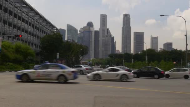 Городской пейзаж Сингапура — стоковое видео