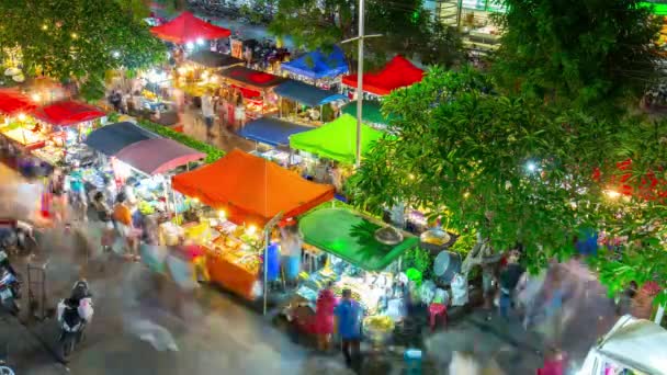 Rynek żywności miasta patong — Wideo stockowe