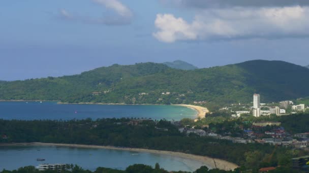 Panorama miasta Patong beach — Wideo stockowe