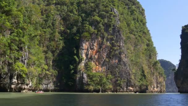 Passeio de barco na Tailândia — Vídeo de Stock