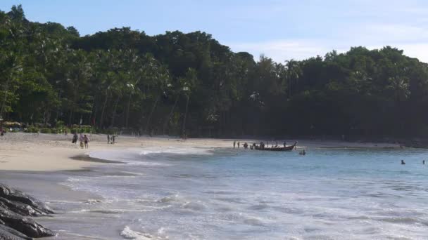 Famosa playa privada — Vídeo de stock