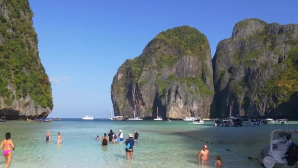 Playa de phi phi don isla — Vídeo de stock