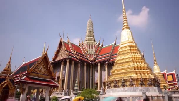 Wat phra kaew templo de Bangkok — Vídeos de Stock