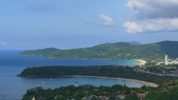 Panorama dari pantai Patong — Stok Video