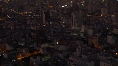 Bangkok gece cityscape