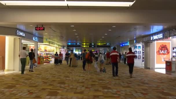 Nationale luchthaven van Bangkok city — Stockvideo