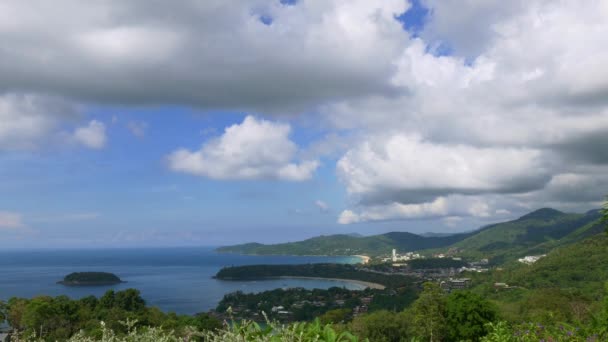 Panorama dari pantai Patong — Stok Video