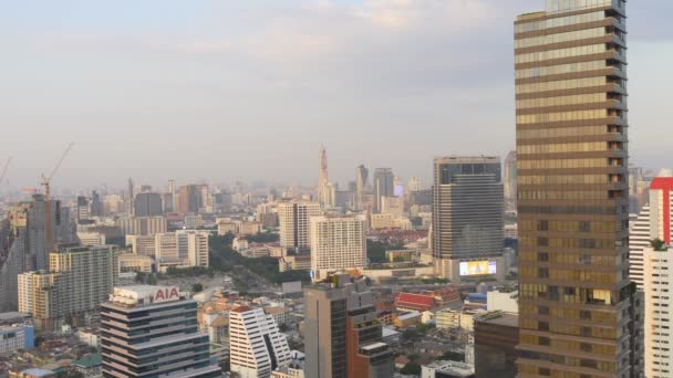 Panorama do horizonte de Banguecoque — Vídeo de Stock