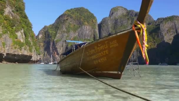 Pláž ostrova phi phi don — Stock video