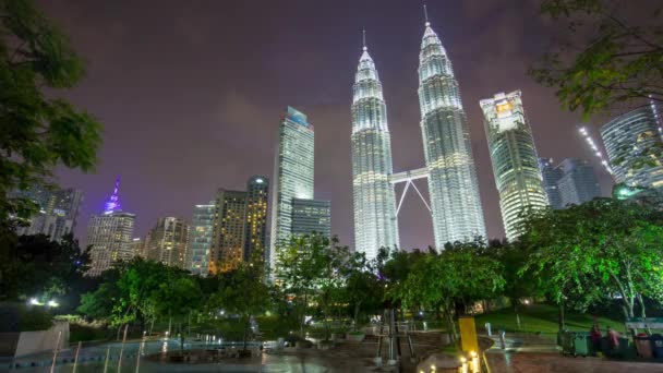 Tormenta en Kuala Lumpur — Vídeo de stock