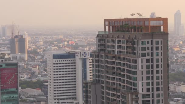 Panorama de Bangkok skyline — Video