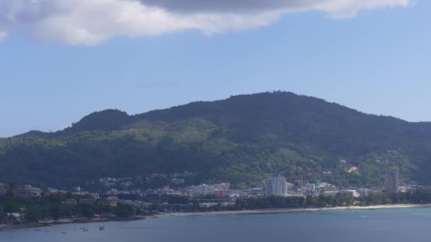 Panorama över kusten i Phuket — Stockvideo