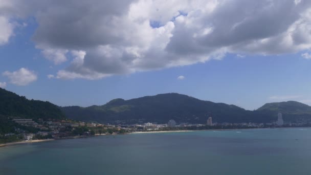 Panorama pobřeží Phuketu — Stock video