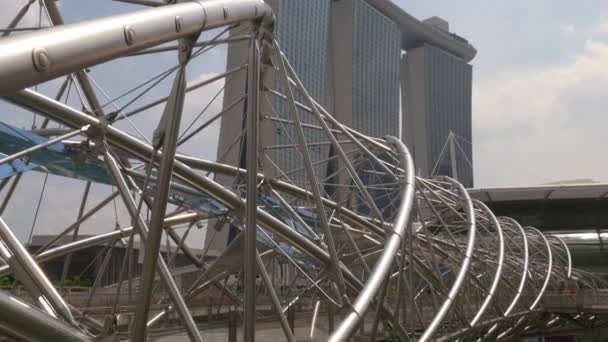 Ponte Helix em Singapura — Vídeo de Stock