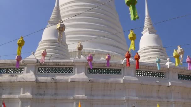 Bangkok tapınak panorama — Stok video