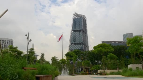 Paisaje urbano de Singapur — Vídeo de stock