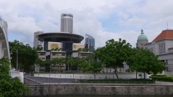 Stedelijk landschap van singapore — Stockvideo