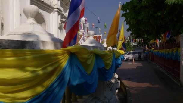 Bangkok tempel panorama — Stockvideo