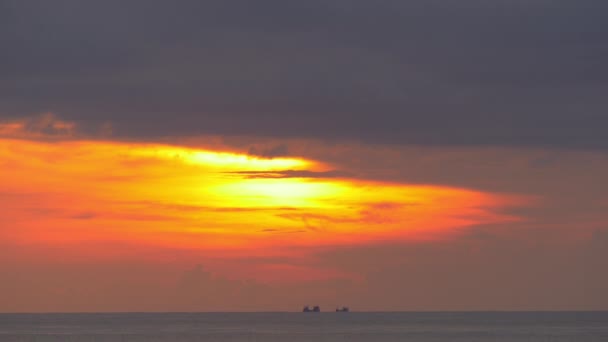 Panorama do horizonte do mar — Vídeo de Stock