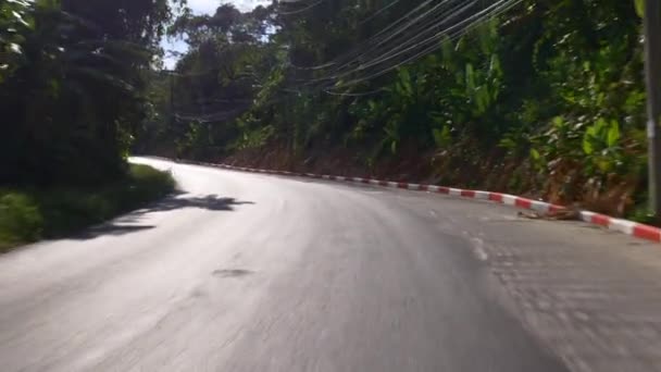 Phuket ilha passeio panorâmico de scooter — Vídeo de Stock