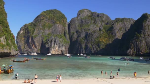 Пляж острова Пхи Пхи Дон — стоковое видео