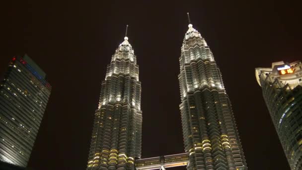 Bliźniacze wieże Petronas — Wideo stockowe