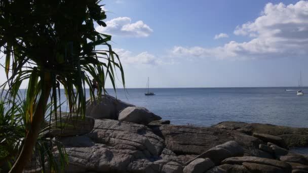 Panorama pobřeží Phuketu — Stock video