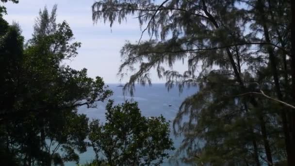 Tropischer Strand der Insel Phuket — Stockvideo