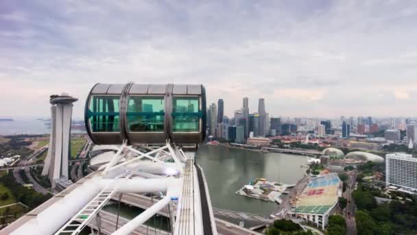 Marina bay sands hotel panorama — Stok video