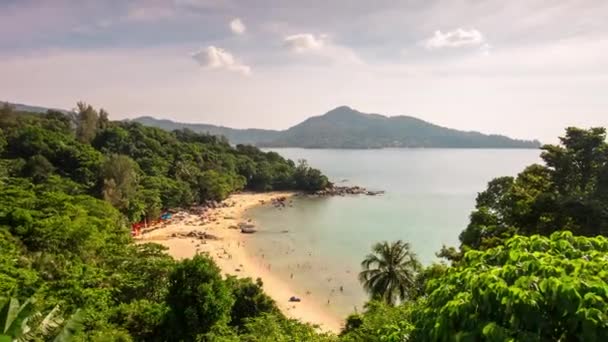 Famous resort beach of phuket island — Stock Video