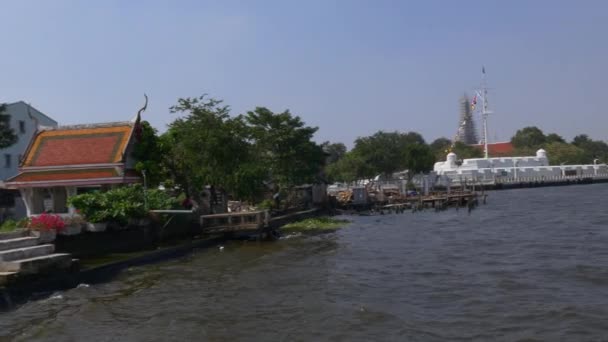 Panorama del río en Bangkok — Vídeos de Stock