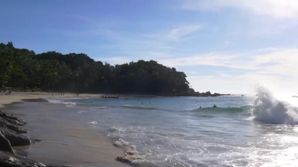 Famosa playa privada — Vídeo de stock