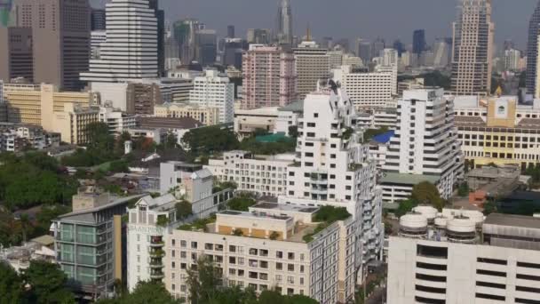 Thailand sunny day city centre — Stock Video