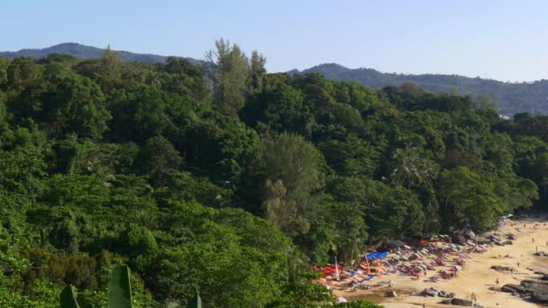 著名的旅游胜地的普吉岛的海滩 — 图库视频影像