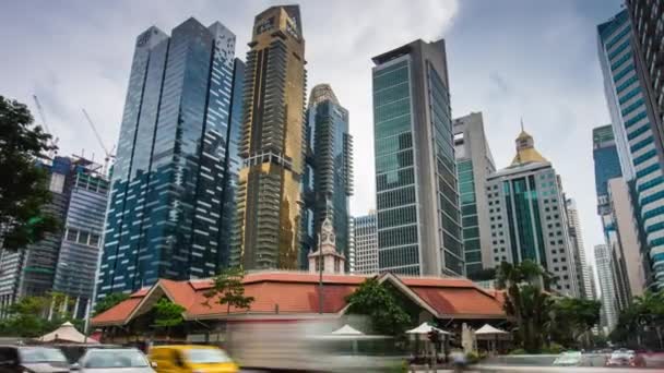 在新加坡著名的直落亚逸市场 — 图库视频影像