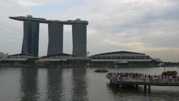 Отель Marina Bay Sands — стоковое видео