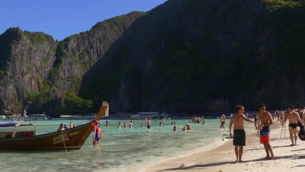 Playa de phi phi don isla — Vídeo de stock
