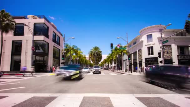 Přeplněné rozcestí los Angeles — Stock video