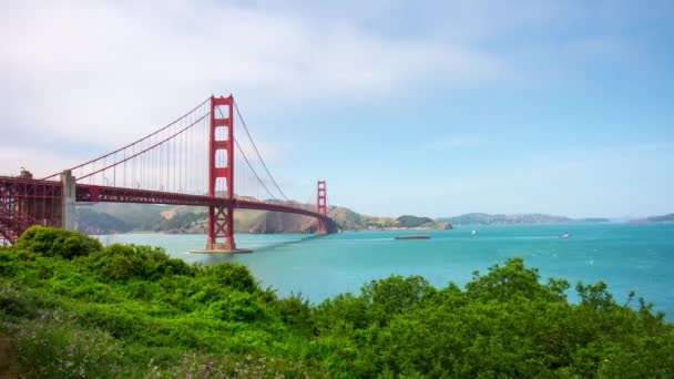 Ponte portão dourado — Vídeo de Stock