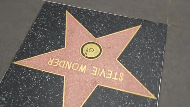 Hollywood Walk of Fame a settembre — Video Stock