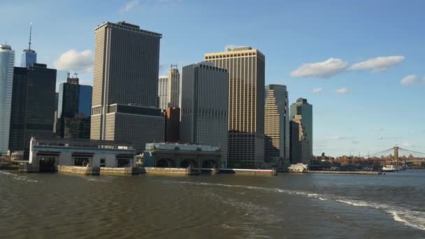 Panorama sul fiume Hudson — Video Stock
