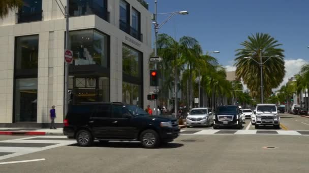 로스 앤젤레스의 붐비는 사거리 — 비디오