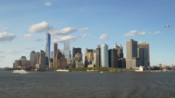 El horizonte de la ciudad de Nueva York — Vídeo de stock