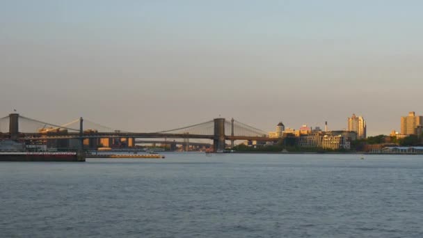 Panorama do rio hudson — Vídeo de Stock