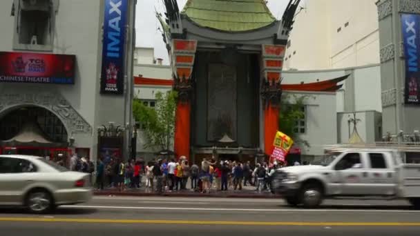 Chinesisches Theater in Hollywood — Stockvideo