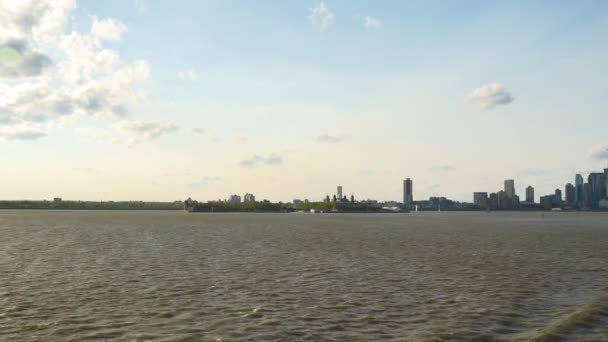 Hudson river panorama — Stock video