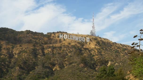 Famoso cartel de Hollywood — Vídeos de Stock
