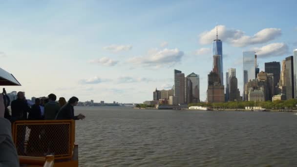 Световой перекресток в Нью-Йорке — стоковое видео