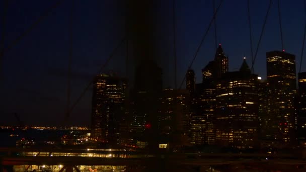Manhattan brooklyn-híd — Stock videók